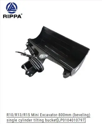 2.5 Ton Mini-Ex Tilt Bucket 1000MM - 36" SIMPLE CYLINDER