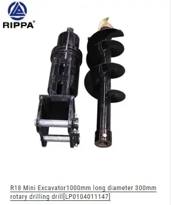6 Ton Mini-Ex Auger 1000MM X 500MM - 39.5" X 20"