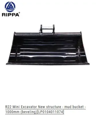 8 Ton Mini-Ex Clean Up Bucket 1000MM - 40"