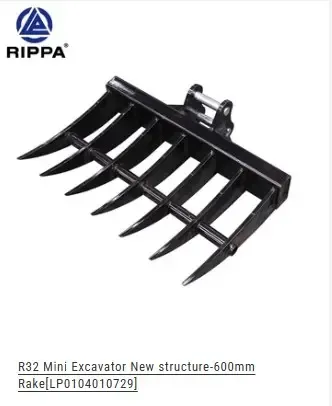 8 Ton Mini-Ex Rake 1000MM - 40"