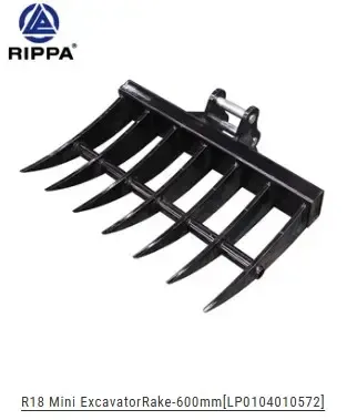8 Ton Mini-Ex Rake 800MM - 30"