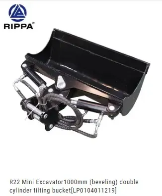 8 Ton Mini-Ex Tilt Bucket 1200MM - 47" Double Cylinder