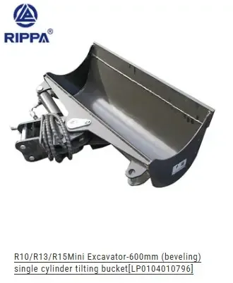 8 Ton Mini-Ex Tilt Bucket 800MM - 30" Simple Cylinder